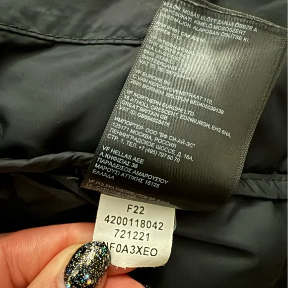 North Face Women’s 1996 Retro Nuptse 700 Puffer Jacket Coat - Black Small S - Picture 10 of 11